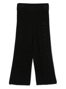 Givenchy Kids pantalon à motif en jacquard - Noir