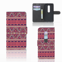 Motorola Moto G 3e Generatie Telefoon Hoesje Aztec Paars