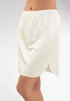 Lange onderrok 60 CM - Jupon antistatisch - Wit, zwart, huidskleur, champagne - 36 - 36 - 36