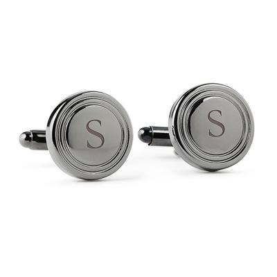 Manchetknopen gunmetal gepersonaliseerd