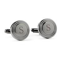 Manchetknopen gunmetal gepersonaliseerd
