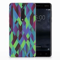 Nokia 5 TPU Hoesje Abstract Green Blue