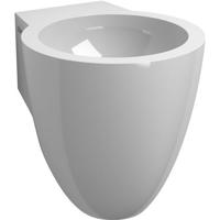 Fontein Clou Flush 6 Rond 27x31,5x28cm Mineraalmarmer 1 Voorbewerkte Kraangat Wit