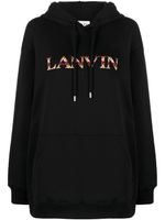 Lanvin hoodie à logo brodé - Noir - thumbnail