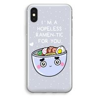 I'm A Hopeless Ramen-Tic For You: iPhone X Transparant Hoesje - thumbnail