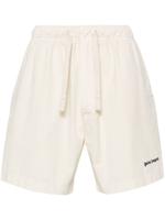 Palm Angels Bermuda shorts met geborduurd logo - Beige