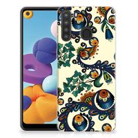 Siliconen Hoesje Samsung Galaxy A21 Barok Flower