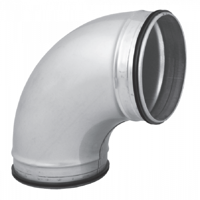 Bocht 90º Met Afdichtingsrubber - Geperst - Ø 160mm