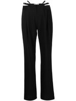 Dion Lee pantalon Lingerie droit en laine - Noir