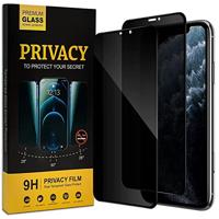 Verco Inkijkbescherming Full Screen Privacy glas voor iPhone X, iPhone XS pantserbescherming glas folie anti-spy beschermfolie, 2 stuks