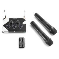 Vonyx AV510 Bluetooth karaoke set met 2x draadloze microfoon - thumbnail