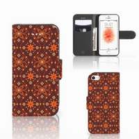 Apple iPhone 5 | 5s | SE Telefoon Hoesje Batik Brown