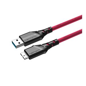 Mathorn Tethering kabel USB-A naar Micro USB-B Magenta 5m