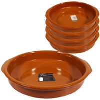 Set van 5x stuks tapas borden/ovenschalen Alicante met handvatten 38 en 20 cm