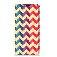 Xiaomi Redmi 9 Hoesje met Magneet Zigzag Multi Color - thumbnail