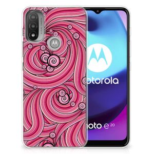 Motorola Moto E20 | E40 Hoesje maken Swirl Pink