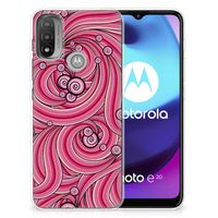 Motorola Moto E20 | E40 Hoesje maken Swirl Pink - thumbnail