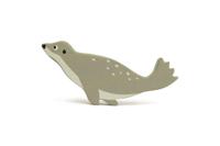 Tender Leaf Toys zeedier Zeehond junior 13,4 cm hout donkergrijs