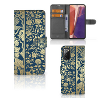 Samsung Galaxy Note 20 Hoesje Beige Flowers - thumbnail