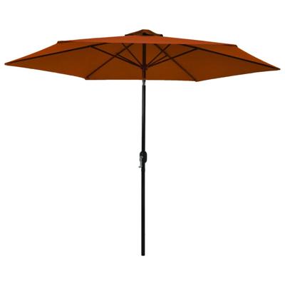 vidaXL Parasol met metalen paal 300 cm terracottakleurig vidaXL Parasol met metalen paal 300 cm terracottakleurig