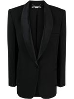 Stella McCartney blazer boutonné à col châle - Noir