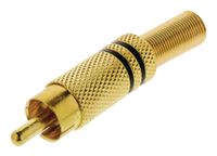 Valueline VGAP24900B Connector Rca Male Metaal Verguld - thumbnail