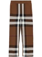 Burberry pantalon de jogging à carreaux - Marron - thumbnail