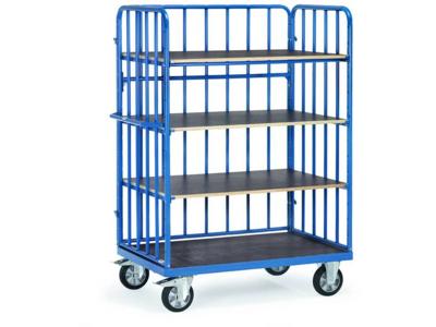 Fetra Hauptartikel 18312-1 Etagewagen Staal Poedercoating Laadvermogen (max.): 1200 kg Stralend blauw (RAL 5007) Fetra Hauptartikel 18312-1 Etagewagen Staal Poedercoating Laadvermogen (max.): 1200 kg Stralend blauw (RAL 5007)