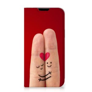 Apple iPhone 14 Plus Hippe Standcase Liefde - Origineel Romantisch Cadeau