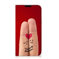 Apple iPhone 14 Plus Hippe Standcase Liefde - Origineel Romantisch Cadeau - thumbnail