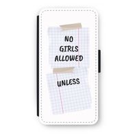 No Girls Allowed Unless: iPhone 7 Plus Flip Hoesje - thumbnail