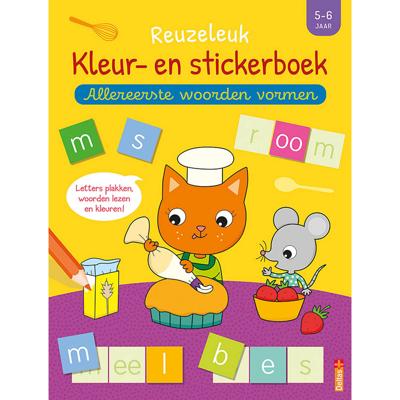 Deltas Reuzeleuk kleur- en stickerboek - Allereerste woorden vormen