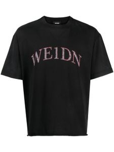 We11done t-shirt en coton à logo imprimé - Noir