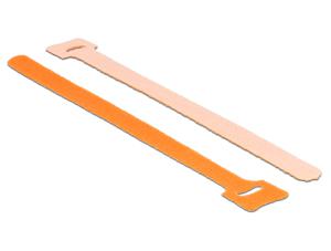 Delock 18696 Klittenband L 200 mm x B 12 mm 10 stuks oranje