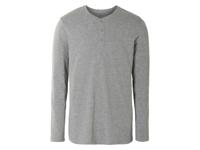 LIVERGY Heren shirt met lange mouwen (M (48/50), Grijs)