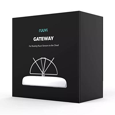 Ruuvi Gateway-sensor datarouter voor RuuviTag-sensoren. Verbinding maken via Wi-Fi/Ethernet en ontvang overal gegevens en waarschuwingen via internet. Bekijk gegevens van iPhone/Android/Web Dashboard.