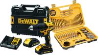 DeWalt DCD777L2T-QW + 100 delige boren- en bitset