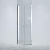 Saniclass Neptune Pendeldeur - 80x200cm - 6mm veiligheidsglas - anti kalk - chroom SKII622SALOON-80