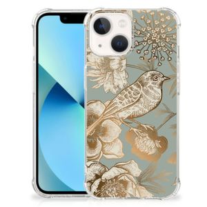 Case voor iPhone 13 mini Vintage Bird Flowers