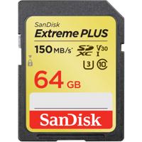 Sandisk Extreme PLUS flashgeheugen 64 GB SDXC Klasse 3 UHS-I