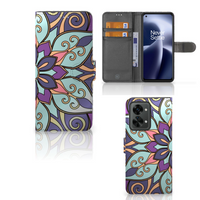 OnePlus Nord 2T Hoesje Purple Flower