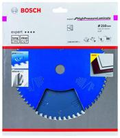 Bosch Professional Cirkelzaagblad Expert for High-Pressure Laminate (HPL, 210 x 30 x 2,8 mm, 60, accessoire accu-cirkelzaag)