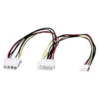 ROLINE Y-kabel 4-polige HDD / 4-polige HDD + 4-polige FDD, 0,3 m