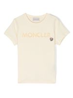 Moncler Enfant t-shirt en coton à logo brodé - Jaune - thumbnail