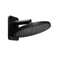 Blaufoss Onos 250  hoofddouche rond 25 cm met douchearm  mat zwart