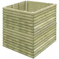 vidaXL Plantenbak verhoogd 106x106x96 cm geïmpregneerd grenenhout
