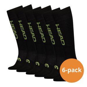 HEAD Skisokken Unisex Logo Kneehigh 6-pack Black Combo-35/38