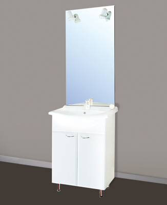 Badstuber Sanremo staand badkamermeubel 55cm wit