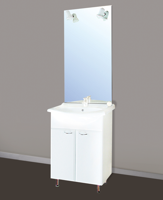 Badstuber Sanremo staand badkamermeubel 55cm wit