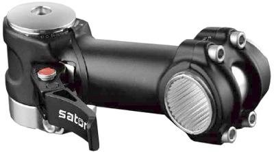 Satori stuurpen voorbouw verstelbaar 31,8/90/25,4mm zwart